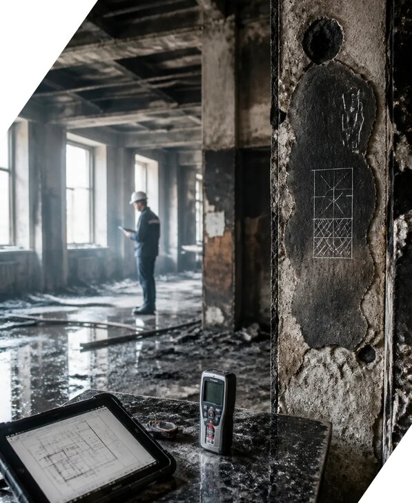 Обследование зданий после пожара в Карпинске от 15402 р. | ЭкспертизаРоссия